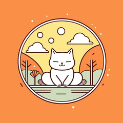 La vie tranquille d'un chat