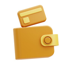 Wallet Father day 3D Illustration