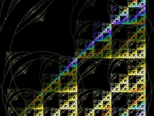 Imaginatory fractal abstract background Image