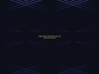 Premium background design with diagonal dark blue stripes pattern. Vector horizontal template, for digital lux business banner, contemporary formal invitation, luxury voucher, gift certificate, etc.
