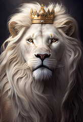 white lion , portrait of a lion, animal photography, close-up