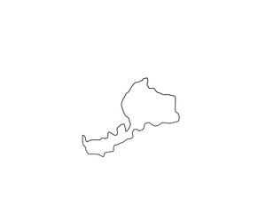 福井県　シンプル地形地図