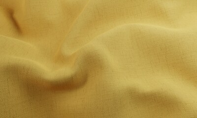 Organic Fabric Background, yellow color, textured fabric backdrop