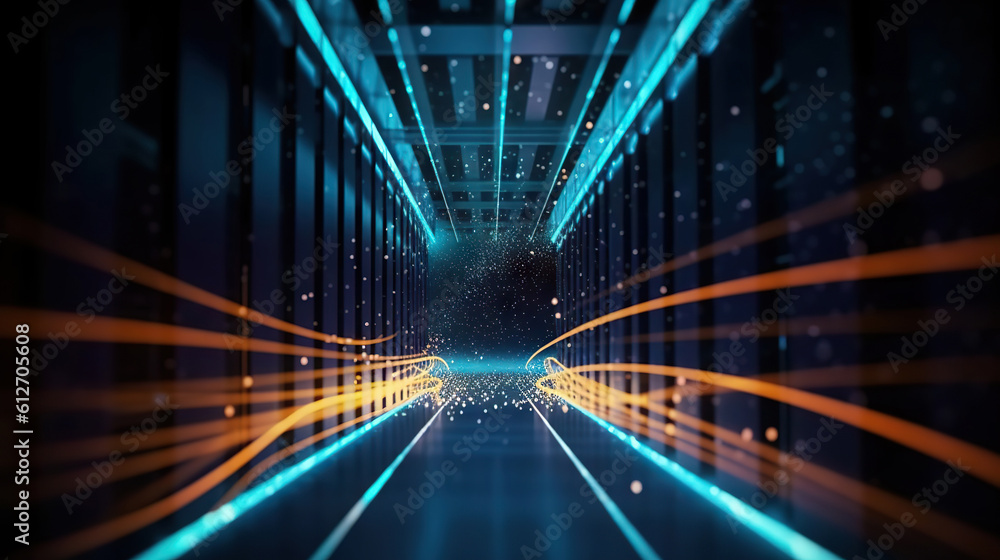 Poster modern digital abstract 3d background. can be used in the description of network abilities, technolo