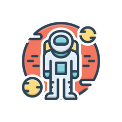 Color illustration icon for armstrong 