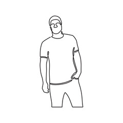 a outline human graphic conceptual draw