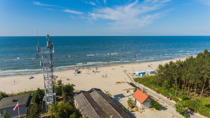 Plaża Kąty Rybackie z drona © Marcin