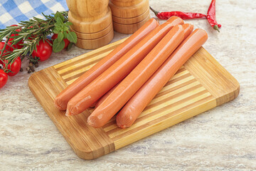 Boiled Pork sausages for brakfast