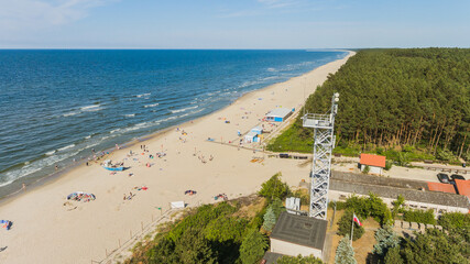 Plaża Kąty Rybackie z drona