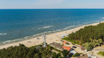 Plaża Kąty Rybackie z drona © Marcin