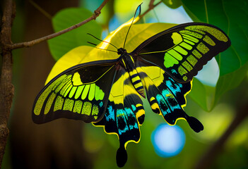 Queen Alexandras birdwing butterfly Ornithoptera al