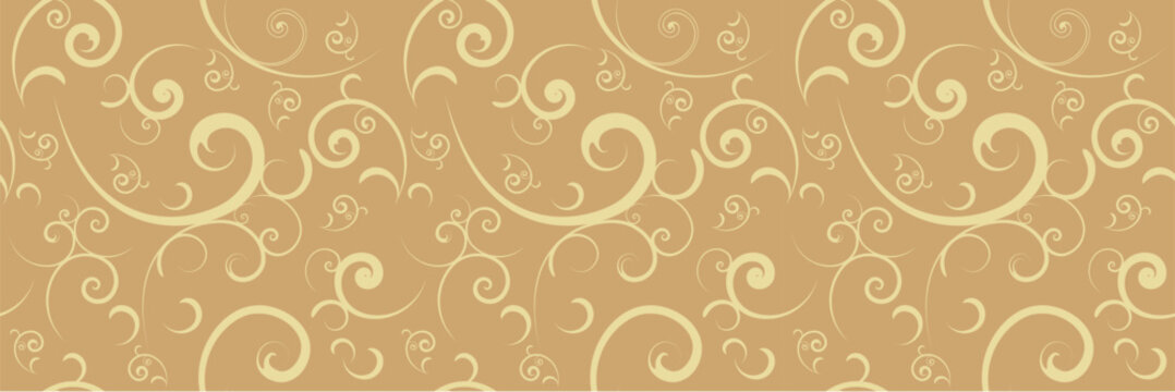vintage spiral swirl brown pattern decoration abstract textile background vector
