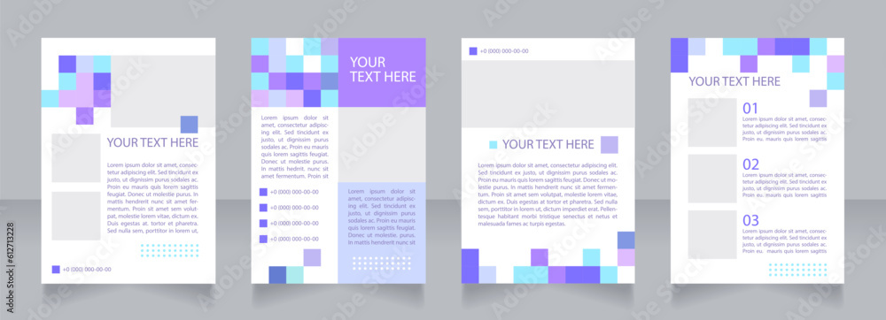 Poster public library promotion blank brochure layout design. vertical poster template set with empty copy 