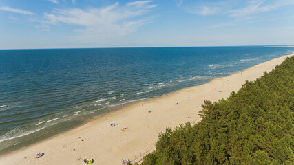 Plaża Kąty Rybackie z drona