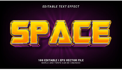 space text effect