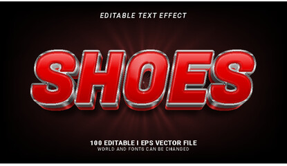shoes text effect