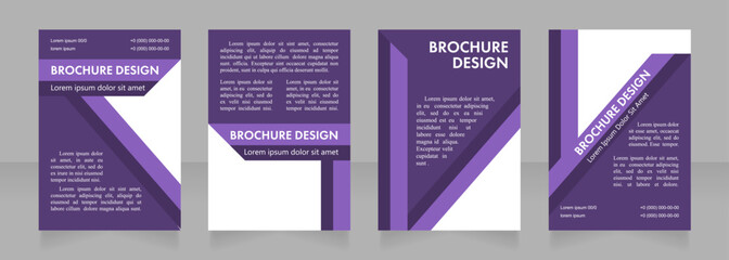 Seminar presentation introduction blank brochure layout design. Vertical poster template set with empty copy space for text. Premade corporate reports collection. Editable flyer paper pages