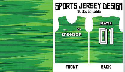 Abstract green background jersey design for sport uniform