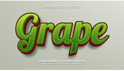 grape text effect