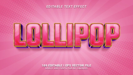 Obraz premium lollipop text effect