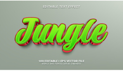 jungle text effect