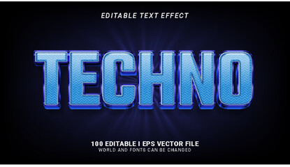 techno text effect