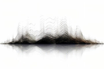 Obraz premium Audio soundwave scope signal as an abstract background depicting a sampled music sound wave frequency in a recording studio showing its amplitude, computer Generative AI stock illustration image