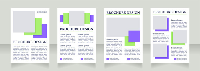 Personal development methods blank brochure layout design. Vertical poster template set with empty copy space for text. Premade corporate reports collection. Editable flyer paper pages