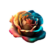 colorful rose flower