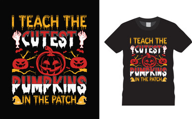 Halloween Typography t-shirt design
