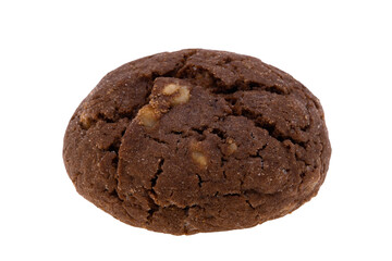 chocolate chip cookies with nuts isolated