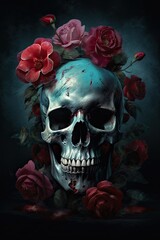 Mexican festival known as Day of the Dead. Generative AI