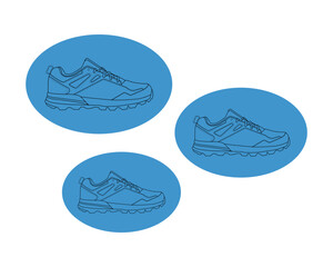 Sport shoes sketch Royalty Free Vector Image, Free running shoes - Vector Art, Vector Illustration Sneakers Sports Shoes Line Stock Vector (Royalty Free) with 