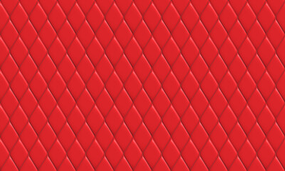 Red tiles metallic grid square Background, 3D illustrations.