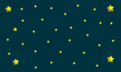 Yellow Stars Wallpaper Background, 3D illustrations.