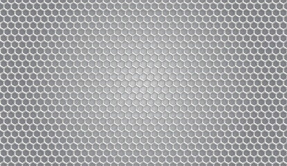 abstract hexagonal geometric background Gray Silver Metalic texture, 3D illustration.
