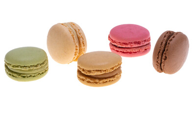 macarons isolated