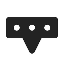 coment icon, silhouette coment icon button, bubble speech, simple design of chatting icon