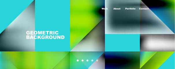 Dynamic lines, triangles, rectangles geometric abstract background. Vector Illustration For Wallpaper, Banner, Background, Card, Book Illustration, landing page