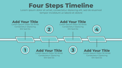 Infographic template for business timeline presentation