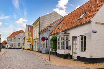 Walking in Tønder's streets. Tønder is a Danish town located in Southern Jutland. The town has...