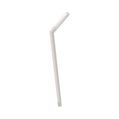 Metal straw for drink flat style, vector illustration