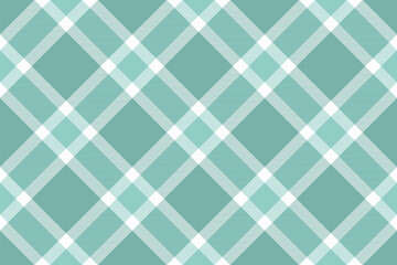 Tartan plaid background, diagonal check seamless pattern. Vector fabric texture for textile print, wrapping paper, gift card, wallpaper.