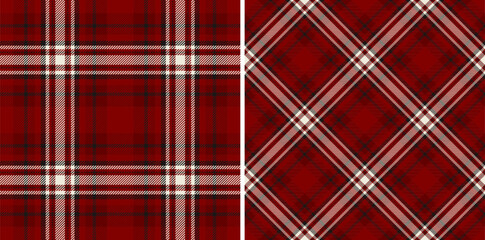 Background plaid texture of check fabric seamless with a vector tartan pattern textile.