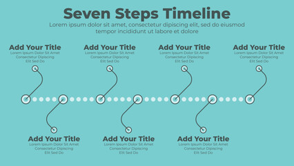 Modern timeline diagram and infographic template for business