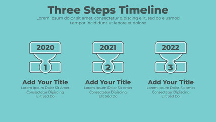 Business timeline infographic design elements
