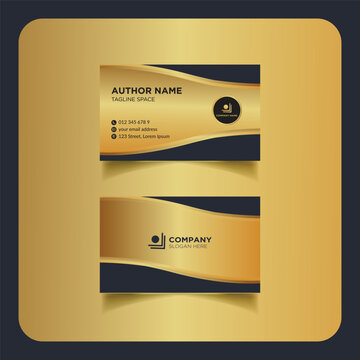 Clean modern and corporate luxury business card design template or visiting card design