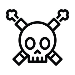 no smoking line icon illustration vector graphic