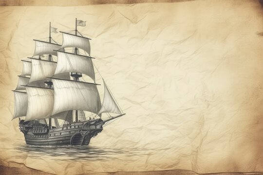 Pirate day ship. Generate Ai