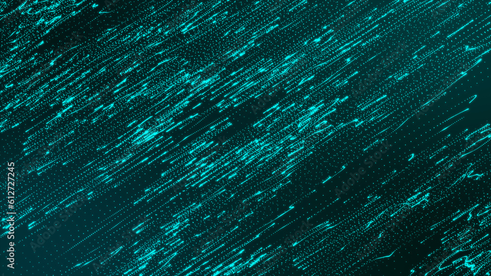 Poster a point-and-line digital backdrop is used. plexus of glowing darkness. large data. a link or a netwo
